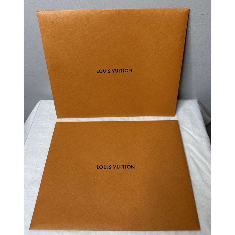 Louis Vuitton LOGO Multi Purpose Gift Envelopes‎ Set of 2 Orange